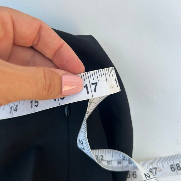 Theory Belisa 3 Wool Black Trousers Sevona Slim Leg Pants Size 12 Office Work - Picture 10 of 13